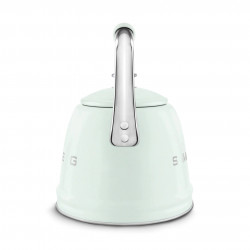 Свирещ чайник Smeg CKLW2001PG,  2.3 л, Индукция, Ненагряваща се дръжка, Стомана, Пастелно зелен