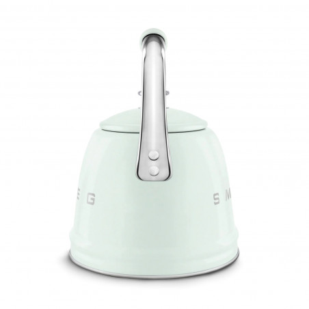 Свирещ чайник Smeg CKLW2001PG,  2.3 л, Индукция, Ненагряваща се дръжка, Стомана, Пастелно зелен
