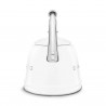 Свирещ чайник Smeg CKLW2001WH,  2.3 л, Индукция, Ненагряваща се дръжка, Стомана, Бял