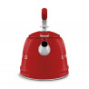 Свирещ чайник Smeg CKLW2001RD,  2.3 л, Индукция, Ненагряваща се дръжка, Стомана, Червен
