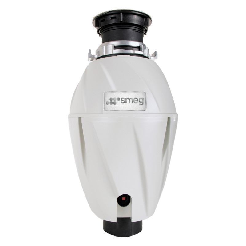 Мелница за хранителни отпадъци/Прасе Smeg KITFD075, 375 W, 0.75 HP, За мивки със сифон 9 см, Антикорозионна защита, Черен/Инокс