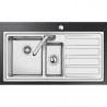 Мелница за хранителни отпадъци/Прасе Smeg KITFD075, 375 W, 0.75 HP, За мивки със сифон 9 см, Антикорозионна защита, Черен/Инокс