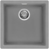 Кухненска мивка за под плот SMEG Quadra VZP45CT, 45 см, Антибактериална, Устойчива на надраскване и UV, Сив