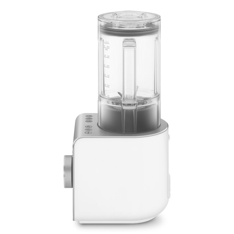 Блендер Smeg Collezione BLC02WHMEU, 1400W, 1.5 л, 22000 об/мин, 5 програми, 9 скорости, Трошене на лед, Неръждаема стомана, Бял/Инокс