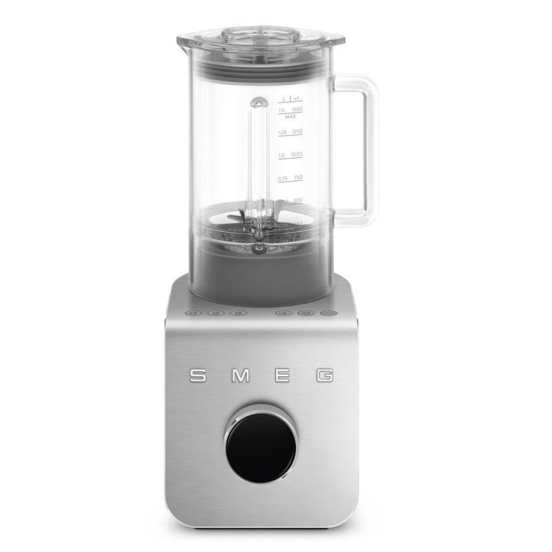 Блендер Smeg Collezione BLC02EGMEU, 1400W, 1.5 л, 22000 об/мин, 5 програми, 9 скорости, Трошене на лед, Неръждаема стомана, Изумрудено зелен/Инокс