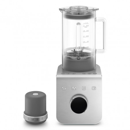 Блендер Smeg Collezione BLC02EGMEU, 1400W, 1.5 л, 22000 об/мин, 5 програми, 9 скорости, Трошене на лед, Неръждаема стомана, Изумрудено зелен/Инокс