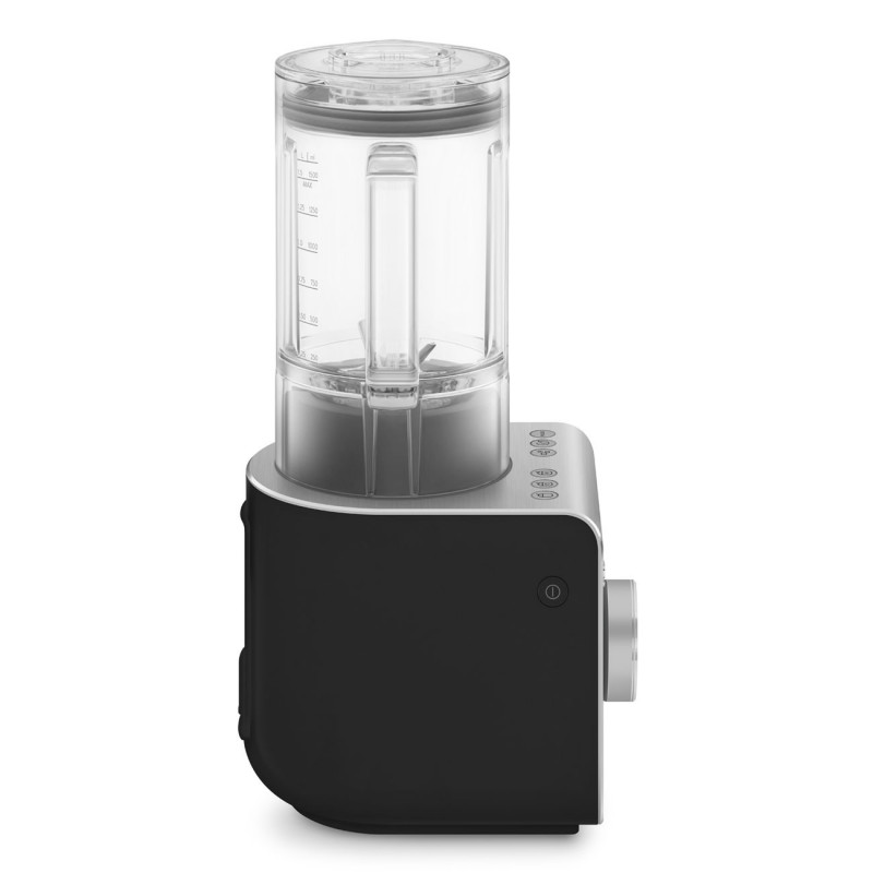 Блендер Smeg Collezione BLC02BLMEU, 1400W, 1.5 л, 22000 об/мин, 5 програми, 9 скорости, Трошене на лед, Неръждаема стомана, Черен/Инокс