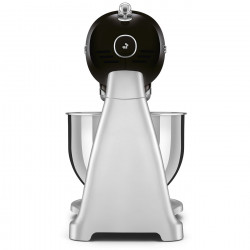 Планетарен миксер Smeg SMF04BLEU, 800W, 4.8 л, 10 скорости, Функция за плавен старт, Крачета против хлъзгане, Черен/Инокс