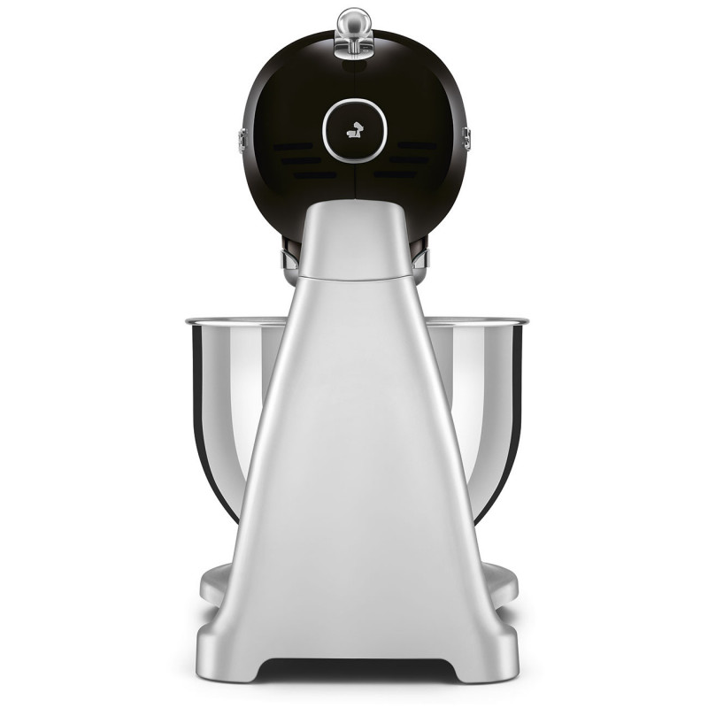 Планетарен миксер Smeg SMF04BLEU, 800W, 4.8 л, 10 скорости, Функция за плавен старт, Крачета против хлъзгане, Черен/Инокс