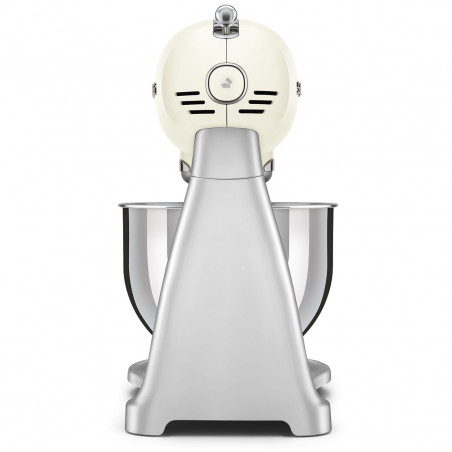 Планетарен миксер Smeg SMF04CREU, 800W, 4.8 л, 10 скорости, Функция за плавен старт, Крачета против хлъзгане, Кремa/Инокс