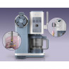 Машина за сладолед 13-в-1 Ninja CREAMi Scoop & Swirl™ NC702EU, 800W, 13 програми, 3-степенен лост за фунийки, CreamiFit, Creamify, 2 купички 473 мл, Персонализация, Син/Сив