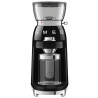 Кафемелачка Smeg CGF03BLEU, 150W, 240 г, Система за завъртане и заключване, Ръчна функция, Черен
