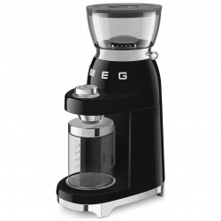 Кафемелачка Smeg CGF03BLEU, 150W, 240 г, Система за завъртане и заключване, Ръчна функция, Черен