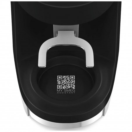 Кафемелачка Smeg CGF03BLEU, 150W, 240 г, Система за завъртане и заключване, Ръчна функция, Черен