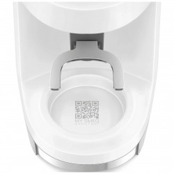 Кафемелачка Smeg CGF03WHEU, 150W, 240 г, Система за завъртане и заключване, Ръчна функция, Бял