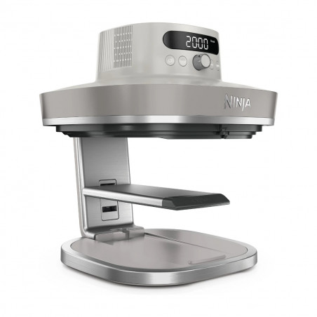 Фритюрник с горещ въздух Ninja CRISPi Pro AS101EULG, 2050W, 2.3 + 5.7 л, 26-240°C, Max Crisp, Керамични плочи, Без PFAS, Сив/Бял