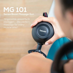 Масажор Beurer MG 101, 5 нива, Автоматично изключване, 5 приставки, Безчетков мотор, 38 dB, Черен