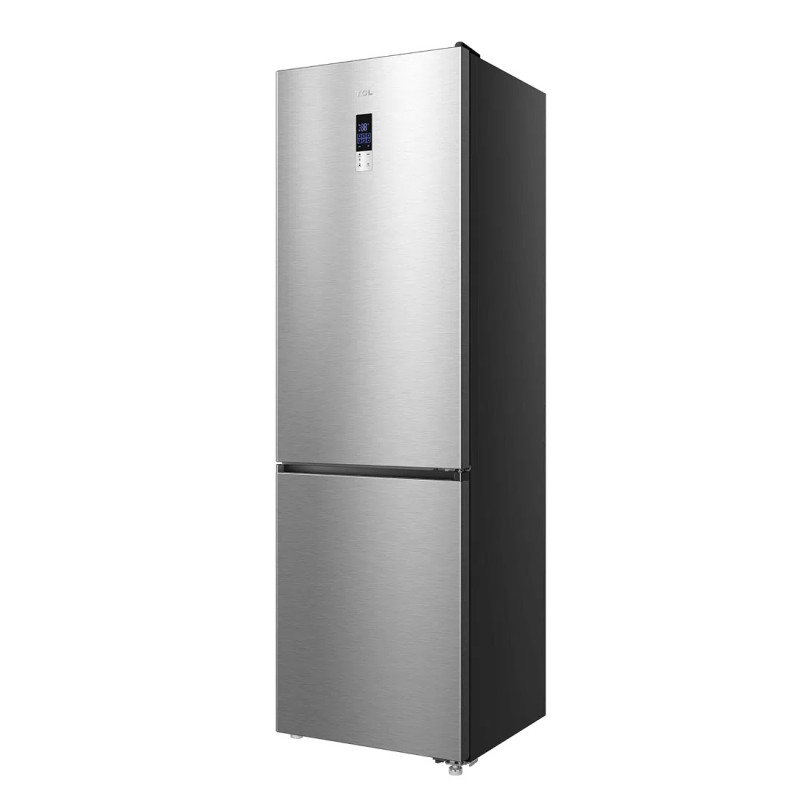 Хладилник с фризер TCL RP409BIE0EU, 409 л, Клас Е, No Frost, Eco режим, Реверсивни врати, Зимен режим, Multi Air Flow, Инокс