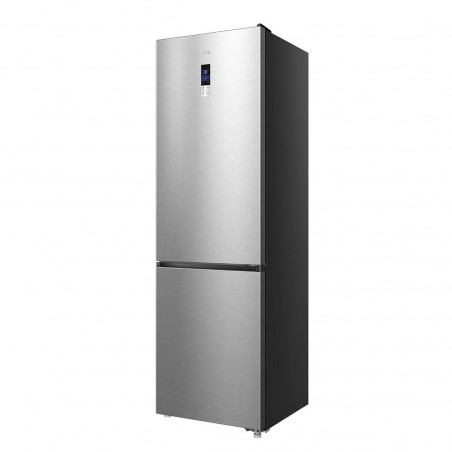 Хладилник с фризер TCL RP409BIE0EU, 409 л, Клас Е, No Frost, Eco режим, Реверсивни врати, Зимен режим, Multi Air Flow, Инокс