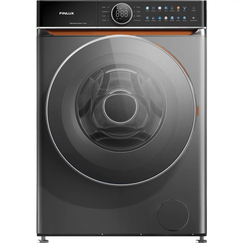 Пералня Finlux FWM10HIGH14END, Клас А, 14 програми, 10 кг, 1400 об./мин, Двоен инвертор, Барабан с текстура на естествени камъни, Антибактериално уплътнение, Накисване, Инокс