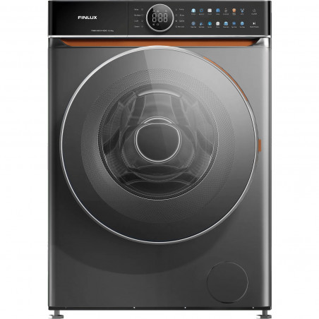 Пералня Finlux FWM10HIGH14END, Клас А, 14 програми, 10 кг, 1400 об./мин, Двоен инвертор, Барабан с текстура на естествени камъни, Антибактериално уплътнение, Накисване, Инокс
