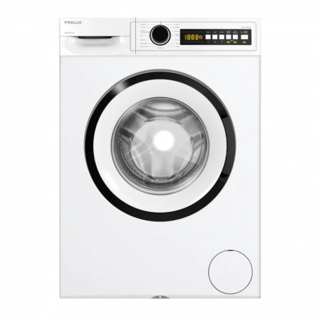 Пералня Finlux FXN 1071 T2, Клас A, 15 програми, 6 кг, 1200 об/мин, Отложен старт, LED дисплей, Бял