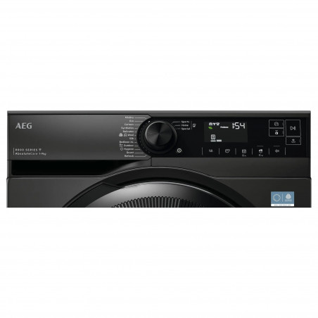 Сушилня AEG TR8394CDE, Клас C, 118 л, 9 кг, LED дисплей, AbsoluteCare, MixDry, WiFi, Черен