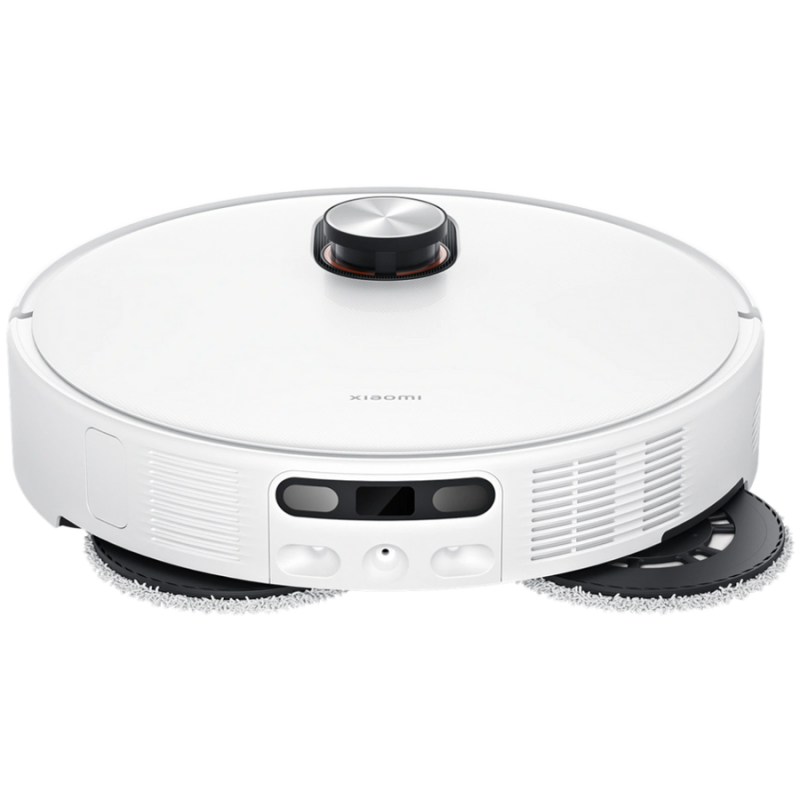 Прахосмукачка робот Xiaomi Robot Vacuum 5 EU OV31GL, 55W, 20000 Pa, 140 мин, AI разпознаване, Автоматична станция за измиване и сушене, Лазерна навигация dToF, Гореща вода 80°C, Бял