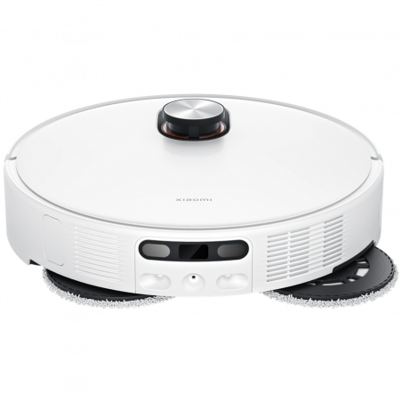 Прахосмукачка робот Xiaomi Robot Vacuum 5 EU OV31GL, 55W, 20000 Pa, 140 мин, AI разпознаване, Автоматична станция за измиване и сушене, Лазерна навигация dToF, Гореща вода 80°C, Бял