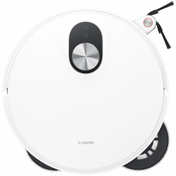 Прахосмукачка робот Xiaomi Robot Vacuum 5 EU OV31GL, 55W, 20000 Pa, 140 мин, AI разпознаване, Автоматична станция за измиване и сушене, Лазерна навигация dToF, Гореща вода 80°C, Бял