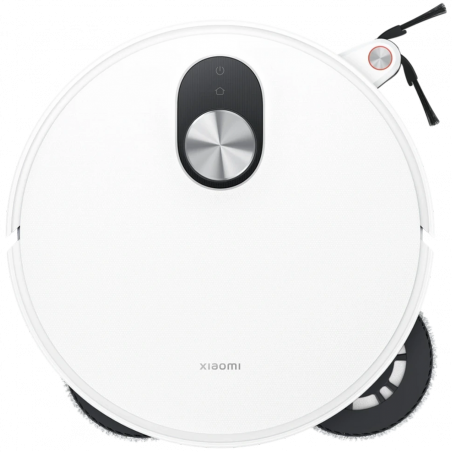 Прахосмукачка робот Xiaomi Robot Vacuum 5 EU OV31GL, 55W, 20000 Pa, 140 мин, AI разпознаване, Автоматична станция за измиване и сушене, Лазерна навигация dToF, Гореща вода 80°C, Бял