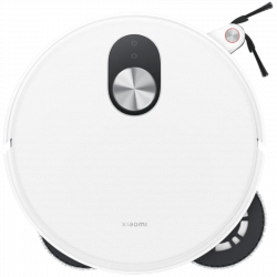 Прахосмукачка робот Xiaomi Robot Vacuum 5 Pro EU OV21GL, 55W, 20000 Pa, 140 мин, AI 5 MP тройна камера и разпознаване, Автоматична станция за измиване и сушене, Прибираща се dToF навигация, Вода 80°C, Бял