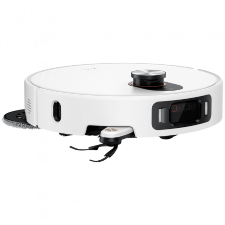 Прахосмукачка робот Xiaomi Robot Vacuum 5 Pro EU OV21GL, 55W, 20000 Pa, 140 мин, AI 5 MP тройна камера и разпознаване, Автоматична станция за измиване и сушене, Прибираща се dToF навигация, Вода 80°C, Бял