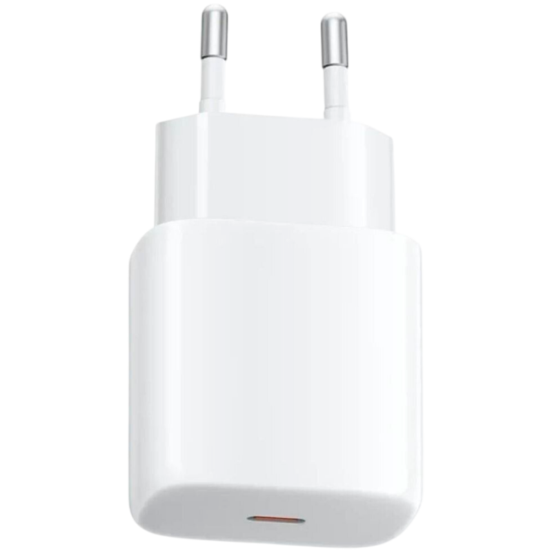 Зарядно устройство Xiaomi Fast Charging (Type-C) EU MDY-20-EG, 20W, PD, QC, Множество защити, Огнеустойчив корпус, Бял