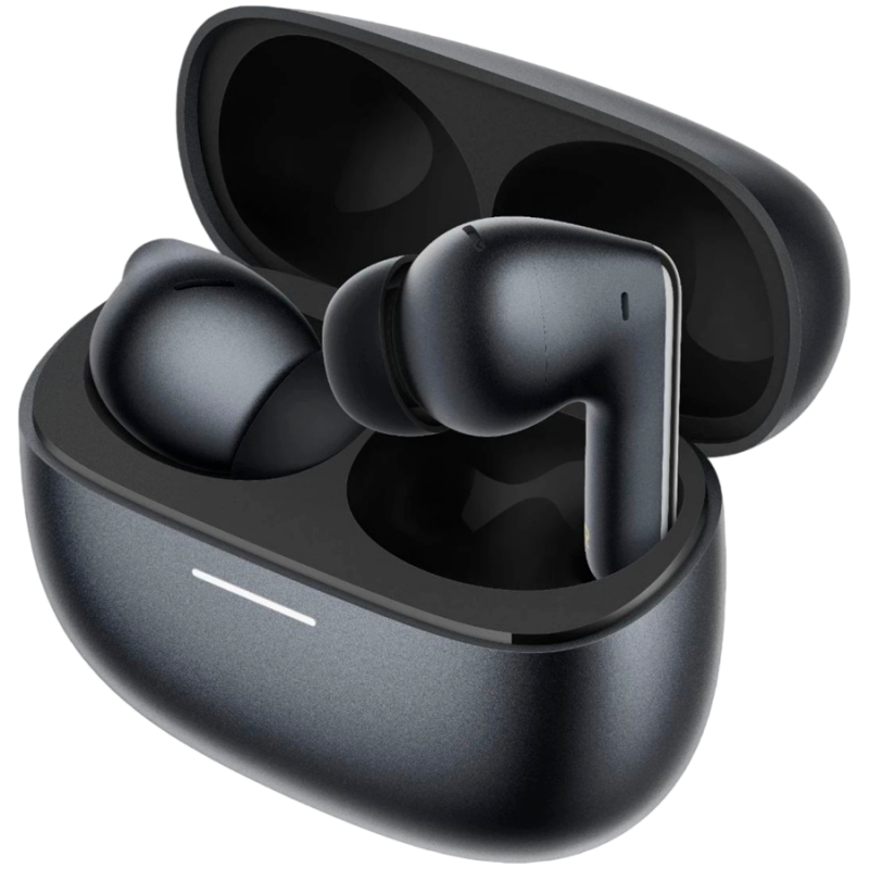 Слушалки Xiaomi Redmi Buds 8 Pro M2535E1 Obsidian Black, 8 часа, Bt 5.4, IP54, ANC до 55 dB, AI шумопотискане, Hi-Res Audio/LDAC, Dolby Audio, Черен
