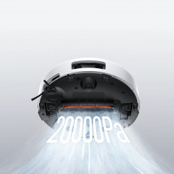 Прахосмукачка робот Xiaomi Robot Vacuum 5 EU OV31GL, 55W, 20000 Pa, 140 мин, AI разпознаване, Автоматична станция за измиване и сушене, Лазерна навигация dToF, Гореща вода 80°C, Бял
