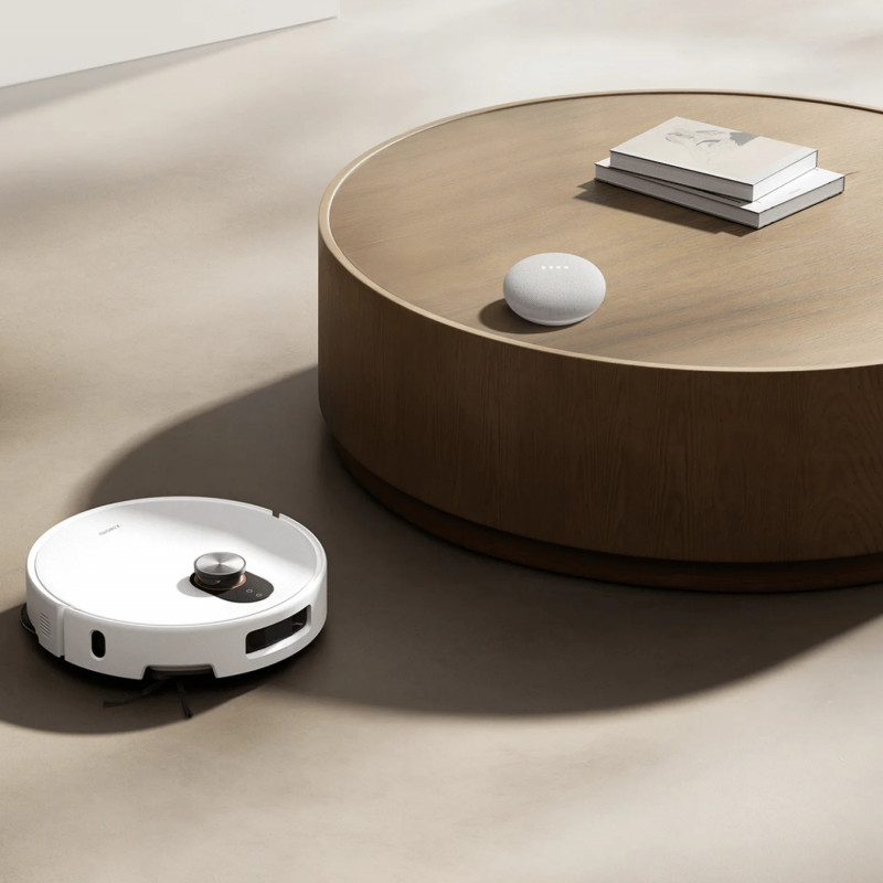 Прахосмукачка робот Xiaomi Robot Vacuum 5 EU OV31GL, 55W, 20000 Pa, 140 мин, AI разпознаване, Автоматична станция за измиване и сушене, Лазерна навигация dToF, Гореща вода 80°C, Бял