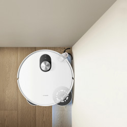 Прахосмукачка робот Xiaomi Robot Vacuum 5 EU OV31GL, 55W, 20000 Pa, 140 мин, AI разпознаване, Автоматична станция за измиване и сушене, Лазерна навигация dToF, Гореща вода 80°C, Бял