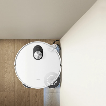 Прахосмукачка робот Xiaomi Robot Vacuum 5 EU OV31GL, 55W, 20000 Pa, 140 мин, AI разпознаване, Автоматична станция за измиване и сушене, Лазерна навигация dToF, Гореща вода 80°C, Бял