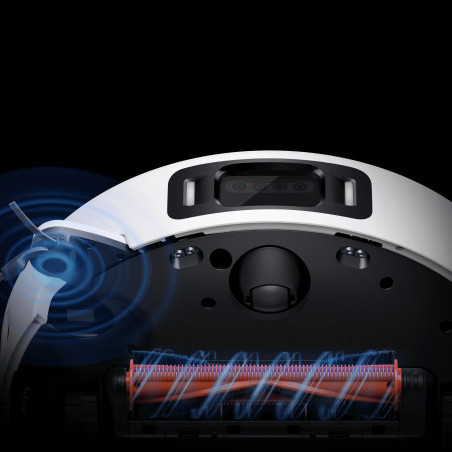 Прахосмукачка робот Xiaomi Robot Vacuum 5 Pro EU OV21GL, 55W, 20000 Pa, 140 мин, AI 5 MP тройна камера и разпознаване, Автоматична станция за измиване и сушене, Прибираща се dToF навигация, Вода 80°C, Бял