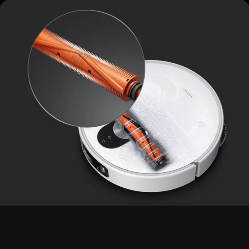 Прахосмукачка робот Xiaomi Robot Vacuum 5 Pro EU OV21GL, 55W, 20000 Pa, 140 мин, AI 5 MP тройна камера и разпознаване, Автоматична станция за измиване и сушене, Прибираща се dToF навигация, Вода 80°C, Бял