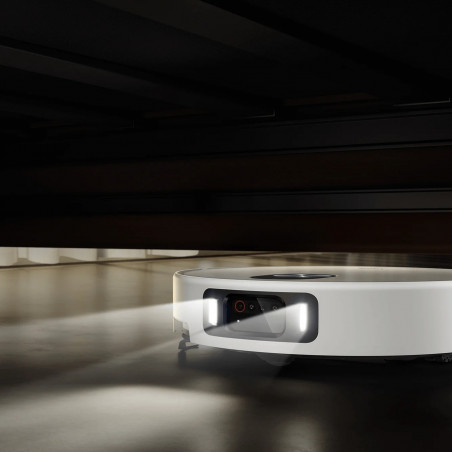 Прахосмукачка робот Xiaomi Robot Vacuum 5 Pro EU OV21GL, 55W, 20000 Pa, 140 мин, AI 5 MP тройна камера и разпознаване, Автоматична станция за измиване и сушене, Прибираща се dToF навигация, Вода 80°C, Бял