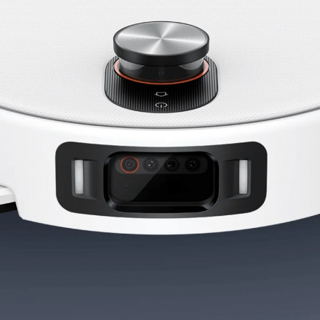 Прахосмукачка робот Xiaomi Robot Vacuum 5 Pro EU OV21GL, 55W, 20000 Pa, 140 мин, AI 5 MP тройна камера и разпознаване, Автоматична станция за измиване и сушене, Прибираща се dToF навигация, Вода 80°C, Бял