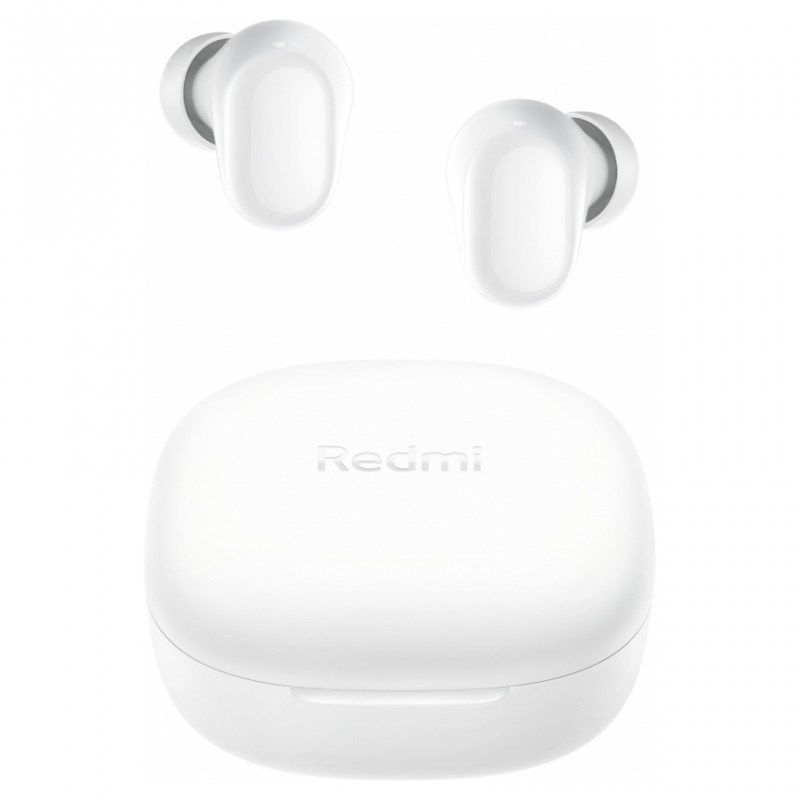 Безжични слушалки Xiaomi Redmi Buds 6 Play BHR8773GL, 7.5 часа, Обхват 10 м, Bluetooth 5.4, IPX4, Бял