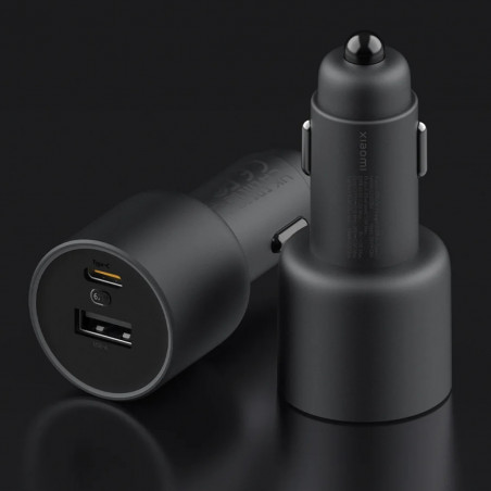 Зарядно за кола Xiaomi Mi BHR6814GL, 67W, 2 порта за зареждане, LED индикатор, Черен