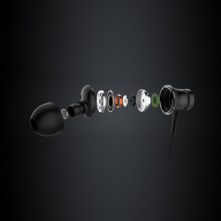 Слушалки Xiaomi Mi In-Ear Basic, 10 мм, Кабелни, 20Hz-20kHz, Вграден микрофон, 3.5 мм, Черен