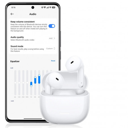 Слушалки Xiaomi Redmi Buds 8 Active M2537E1, 7 часа, Bt 5.4, IP54, Говорител с титаниева мембрана, AI шумопотискане, Бързо зареждане, Син