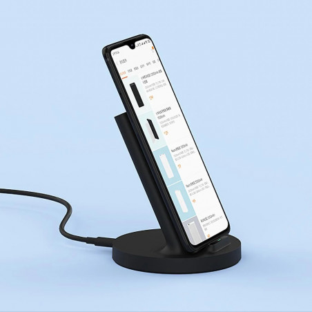 Безжично зарядно Xiaomi Mi GDS4145GL, Qi 20W, USB-C, FOD откриване, Индикаторна светлина, Черен