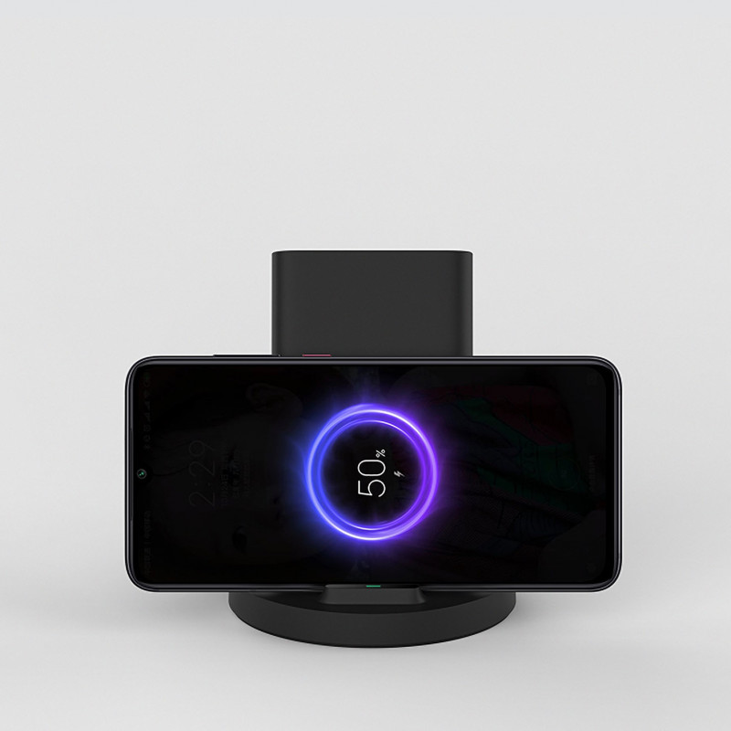 Безжично зарядно Xiaomi Mi GDS4145GL, Qi 20W, USB-C, FOD откриване, Индикаторна светлина, Черен