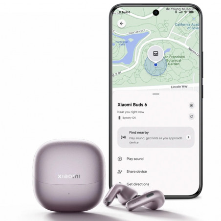 Слушалки Xiaomi Buds 6 M2540E1, 6 часа, Bt 5.4, Hi-Res, aptX Lossless, AI шумопотискане, ANC, 360° звук, IP54, Черен графит